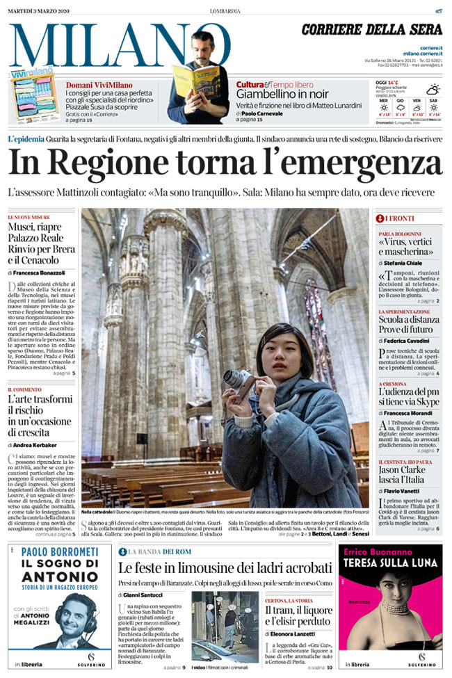 Corriere della Sera — pagina 1