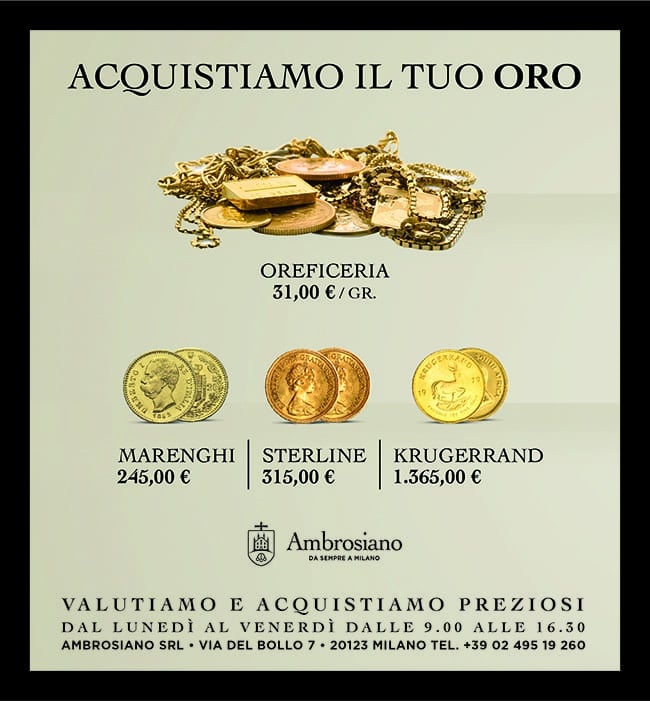 Compro Oro, Argento, Orologi di Lusso, Monete a Milano - Ambrosiano Srl