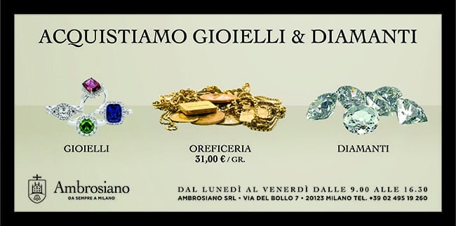 Compro Oro, Argento, Orologi di Lusso, Monete a Milano - Ambrosiano Srl