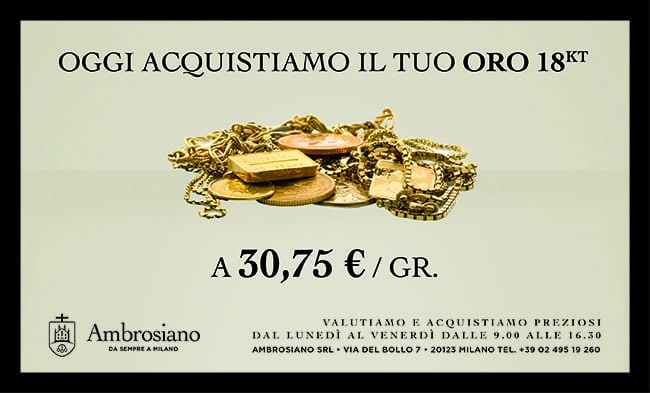 Compro Oro, Argento, Orologi di Lusso, Monete a Milano - Ambrosiano Srl